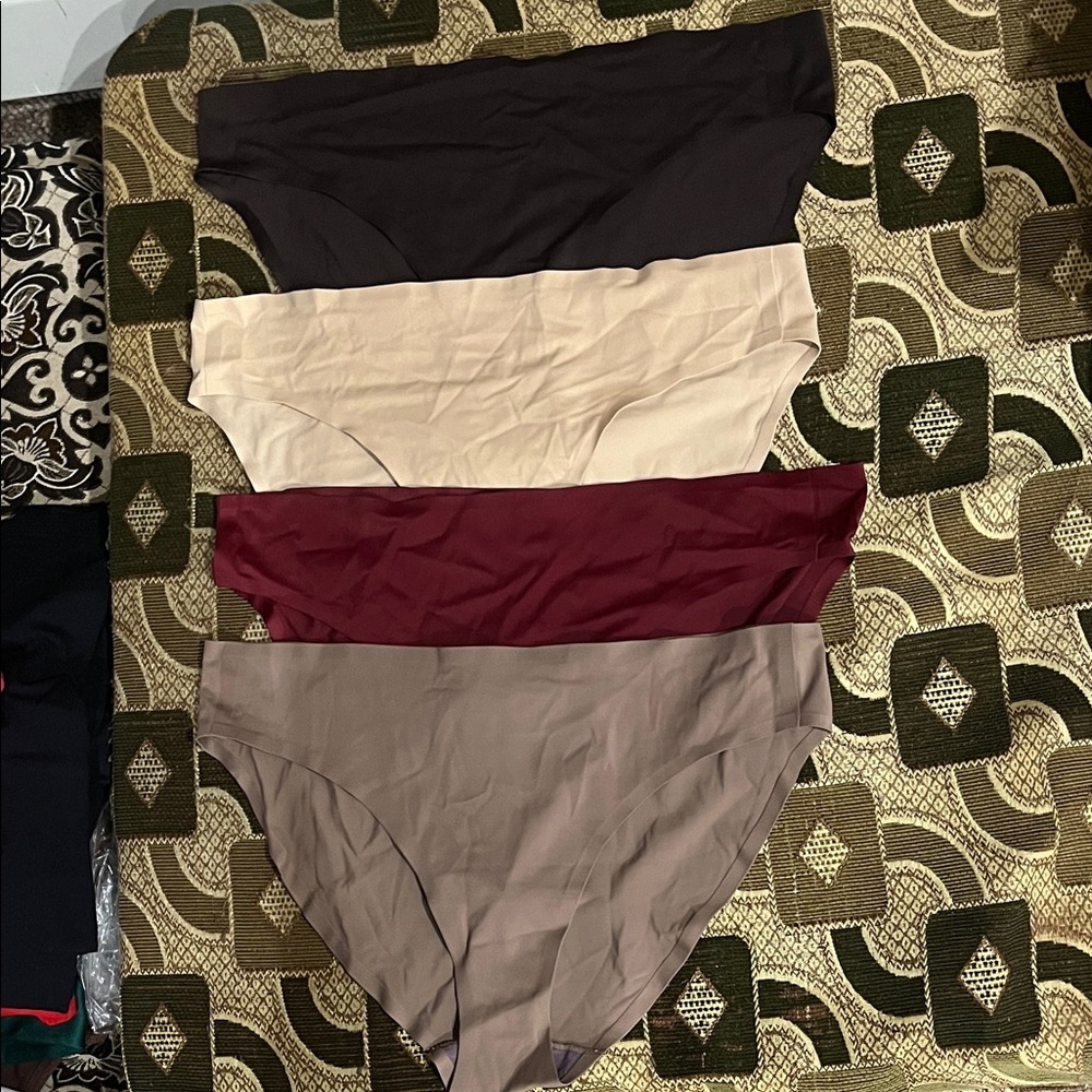 Amazon Essentials Seamless Bikini Panties (4-Pack) – NeutralBurgundy Mix Size XL
